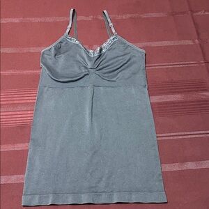 Coobie Charcoal Lace Trim One Size Stretch Camisole